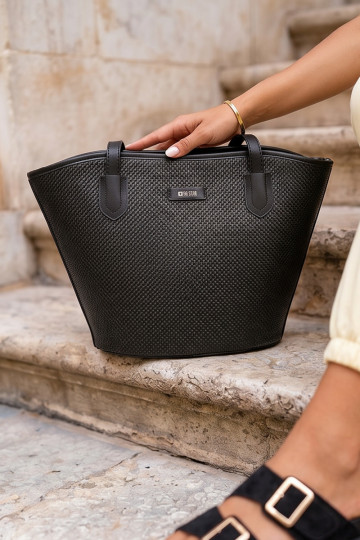 Handtasche/Tasche mit Kosmetiktäschchen Big Star RR574071 schwarz 2