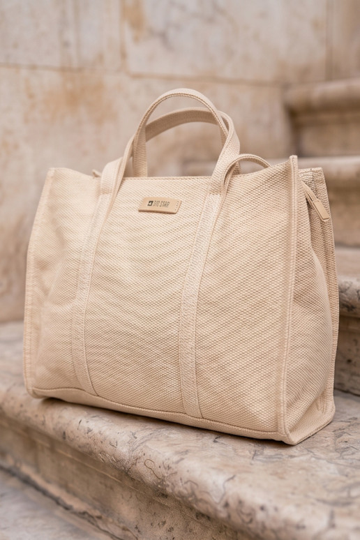 Shopper Big Star RR574073 ivoorkleurig