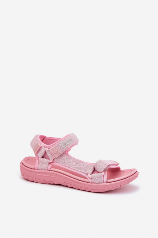 Sandales pour femmes  avec attaches adhésives Lee Cooper LCDANS-25-34-3561L couleur rose