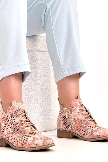 Bottines perforées multicolores Potocki