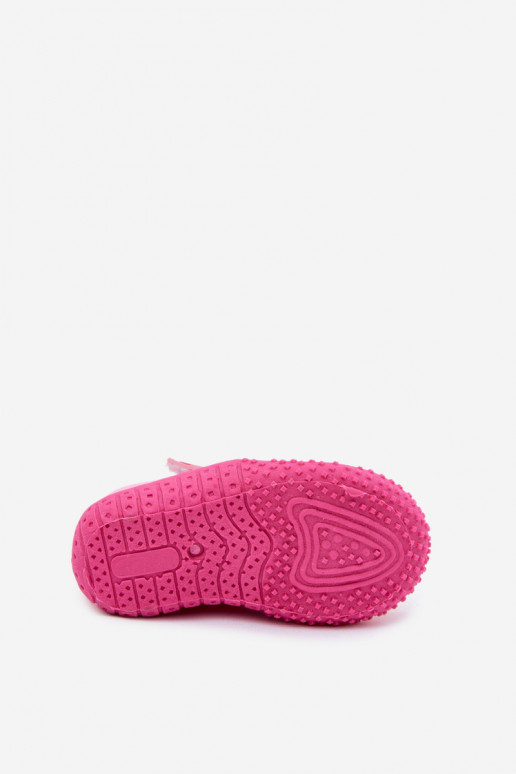 Rosa Kinderschuhe mit klebenden Verschlüssen PROINATER PRO-26-48-101B