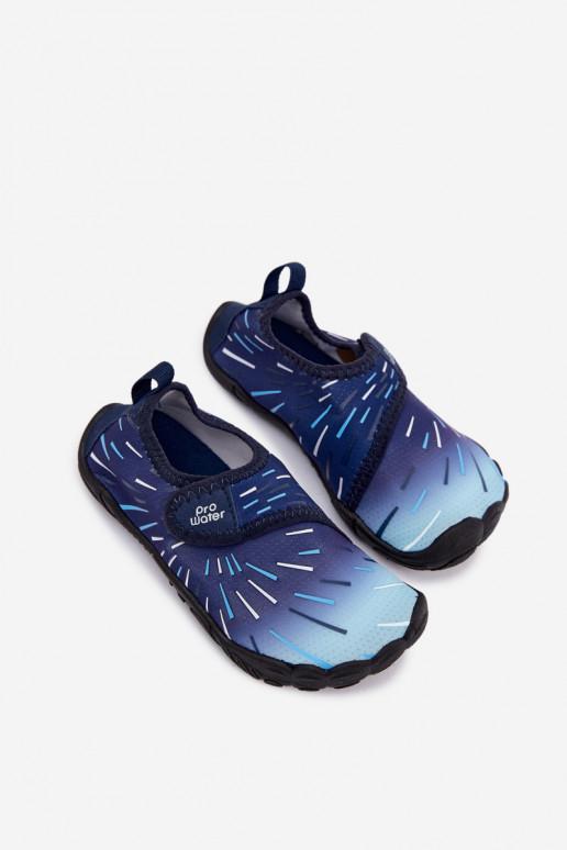 Donkerblauwe kinderschoenen met plakkende sluitingen PROINATER PRO-26-48-102K