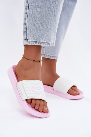 Roze-witte dames slippers LOTTO FLYDE 2400941U-4110 2