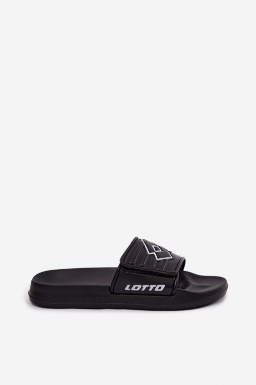 Chaussons noirs unisexes LOTTO FLYDE 2400940U-1110