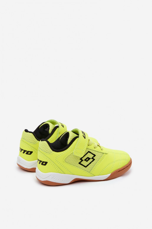 Chaussures de sport pour enfants jaunes néon LOTTO INHIZZER 2600120K