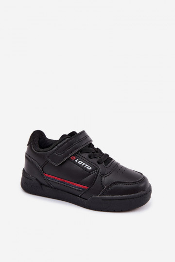 Baskets noires pour enfants avec fermetures adhésives LOTTO NANDU 2600310K