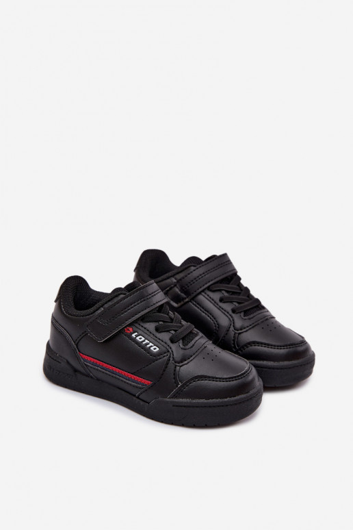 Baskets noires pour enfants avec fermetures adhésives LOTTO NANDU 2600310K