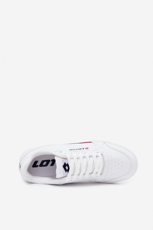 Baskets pour hommes LOTTO NANDU 2400100 couleur blanche
