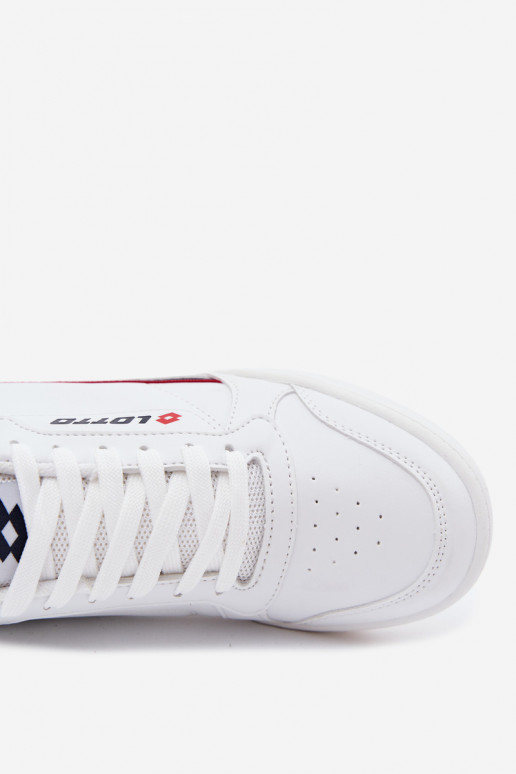 Baskets pour hommes LOTTO NANDU 2400100 couleur blanche