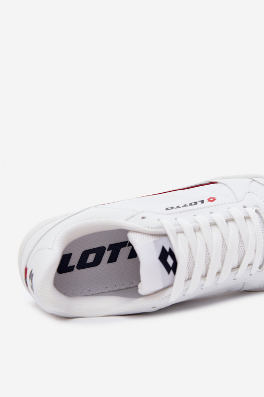 Baskets pour hommes LOTTO NANDU 2400100 couleur blanche