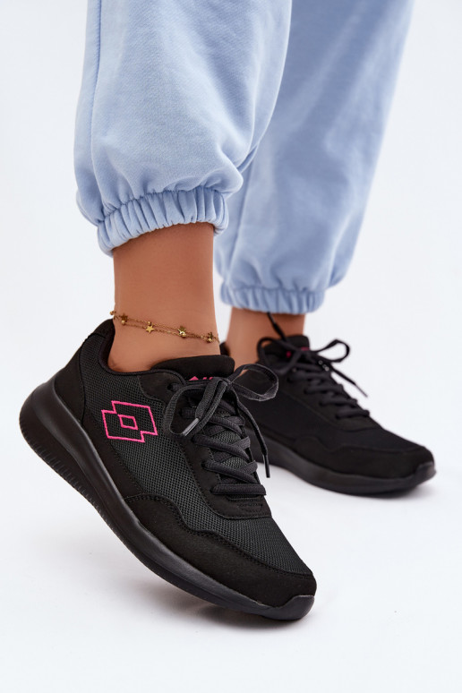 Unisex Sportschuhe LOTTO CONNECT 2400001 schwarze Farbe