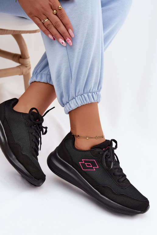 Unisex Sportschuhe LOTTO CONNECT 2400001 schwarze Farbe