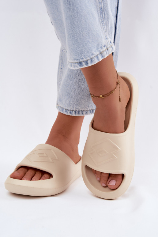 Dames lichte slippers LOTTO SLAY 2400471U zandkleur