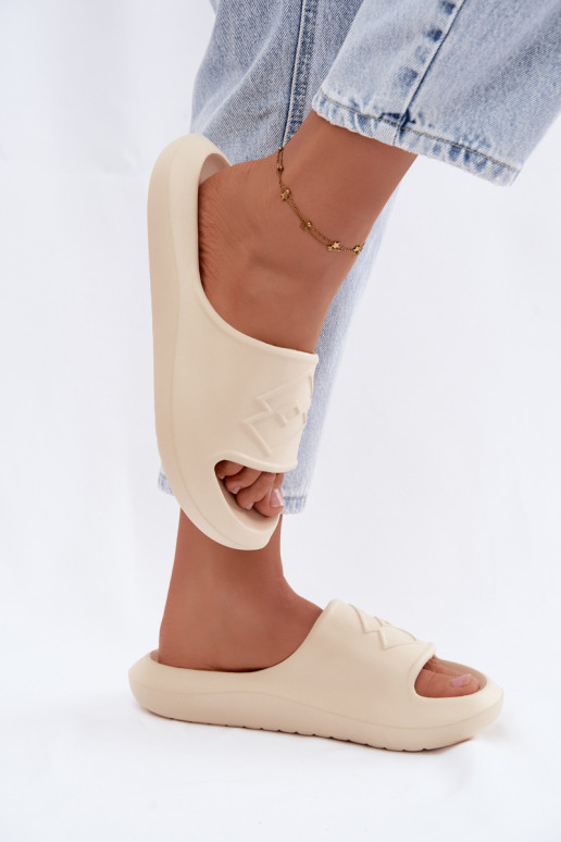 Dames lichte slippers LOTTO SLAY 2400471U zandkleur