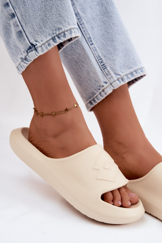 Dames lichte slippers LOTTO SLAY 2400471U zandkleur