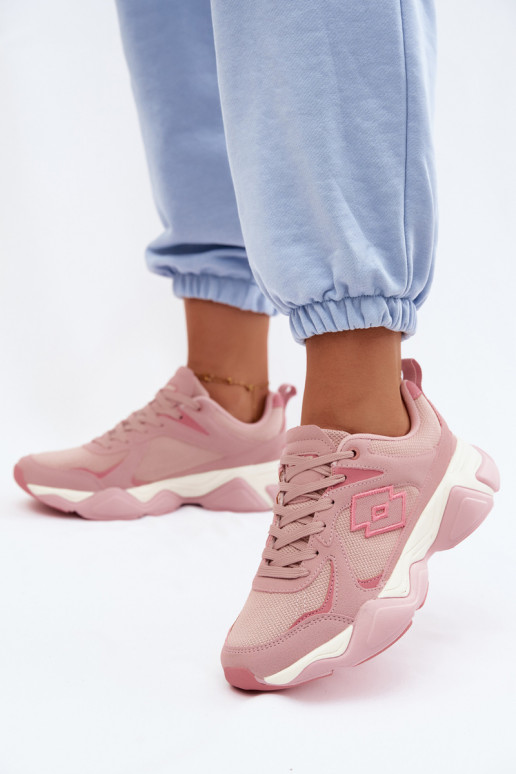 Baskets pour hommes LOTTO INANY 2401530 couleur rose
