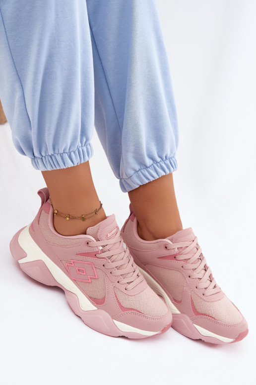 Baskets pour hommes LOTTO INANY 2401530 couleur rose