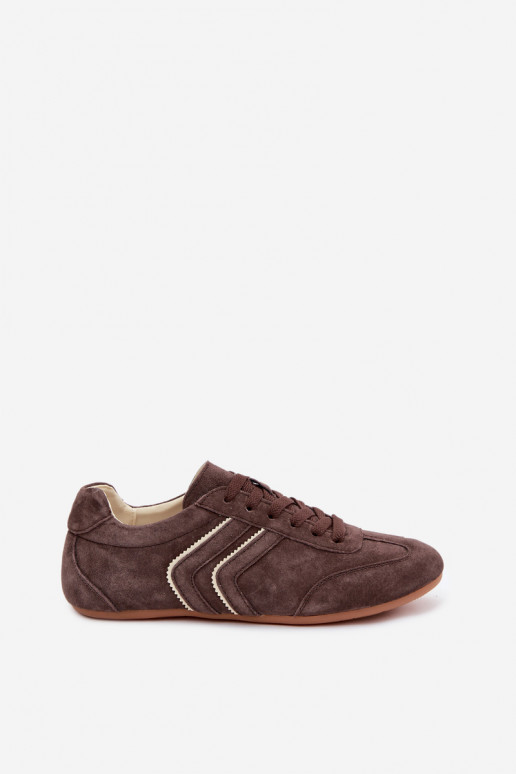 Baskets en daim synthétique pour hommes Sombra couleur chocolat