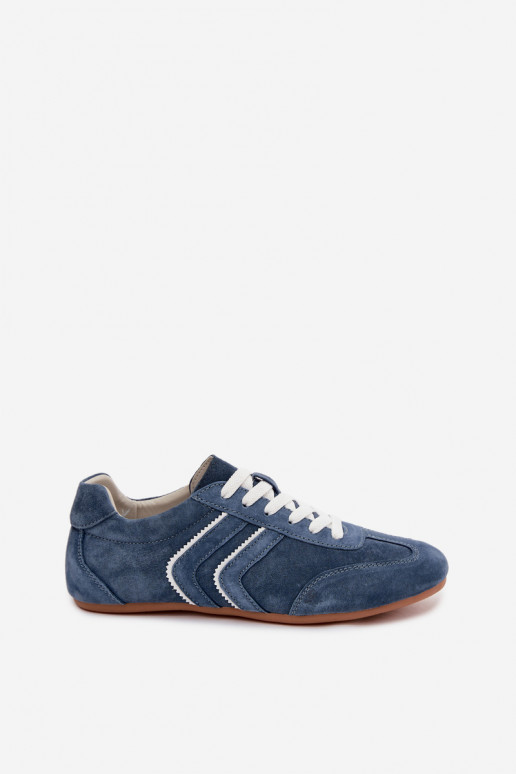 Baskets en daim synthétique pour hommes Sombra couleur bleue