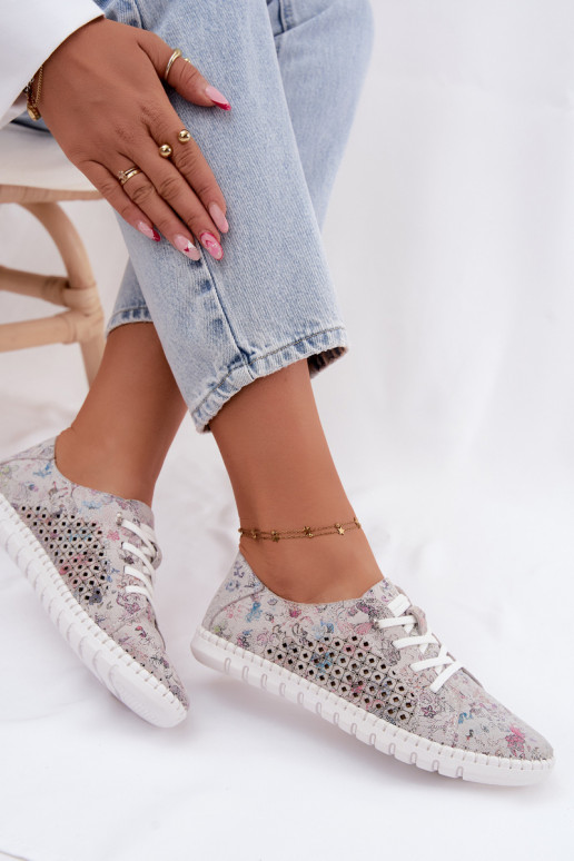 Chaussures à motifs avec éléments ajourés en daim synthétique de différentes couleurs Tenebra