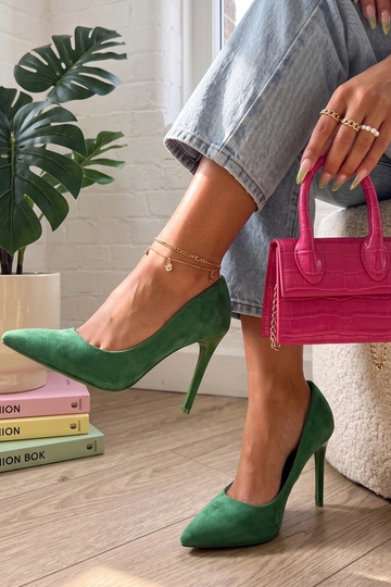 Talons classiques verts Nicole 2