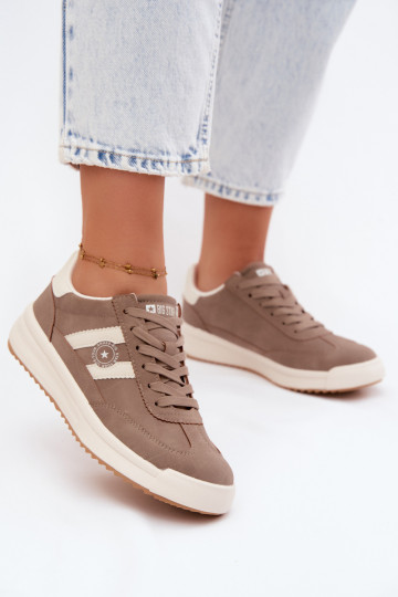 Sportieve schoenen voor dames Big Star UU274025 in zandkleur 2