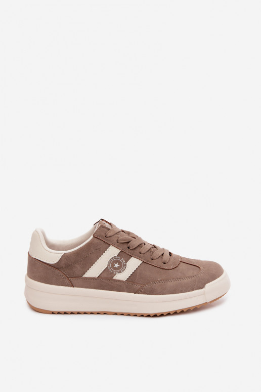 Sportliche Schuhe für Damen Big Star UU274025 in Sandfarbe