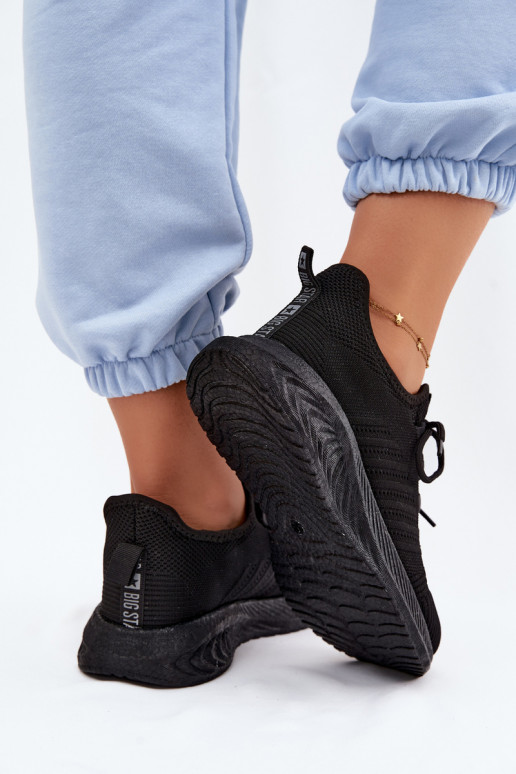 Instap sportschoenen voor dames Big Star UU274057 in zwarte kleur