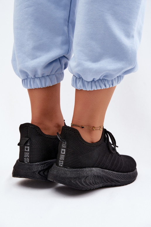 Chaussures de sport à enfiler pour femmes Big Star UU274057 en couleur noire