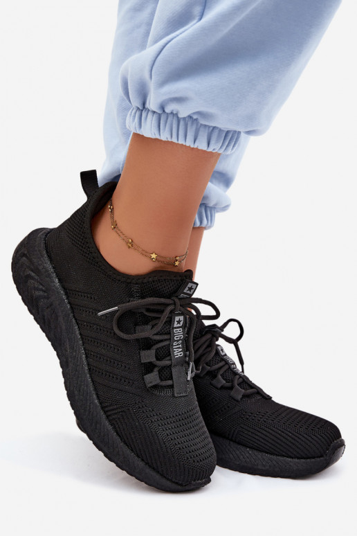 Instap sportschoenen voor dames Big Star UU274057 in zwarte kleur