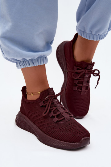 Slipper-Sportliche Schuhe für Damen Big Star UU274053 in bordeaux Farbe