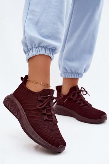 Slipper-Sportliche Schuhe für Damen Big Star UU274053 in bordeaux Farbe 2