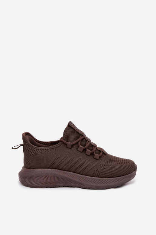 Chaussures de sport à enfiler pour femmes Big Star UU274055 en couleur chocolat