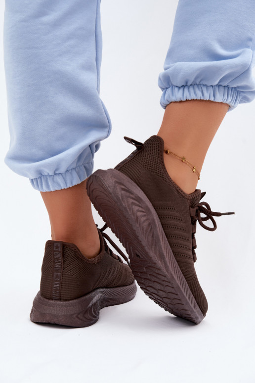 Instap sportschoenen voor dames Big Star UU274055 w kolorze czekoladowym