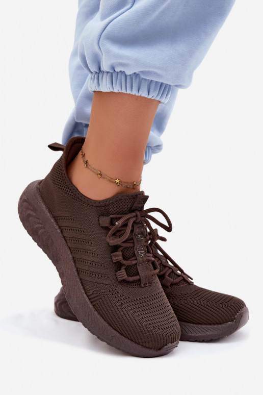 Slipper-Sportliche Schuhe für Damen Big Star UU274055 in Schokoladenfarbe