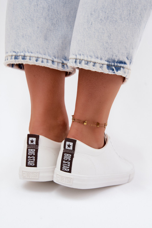 Weiße Damen-Sneaker aus Kunstleder Big Star TT274960
