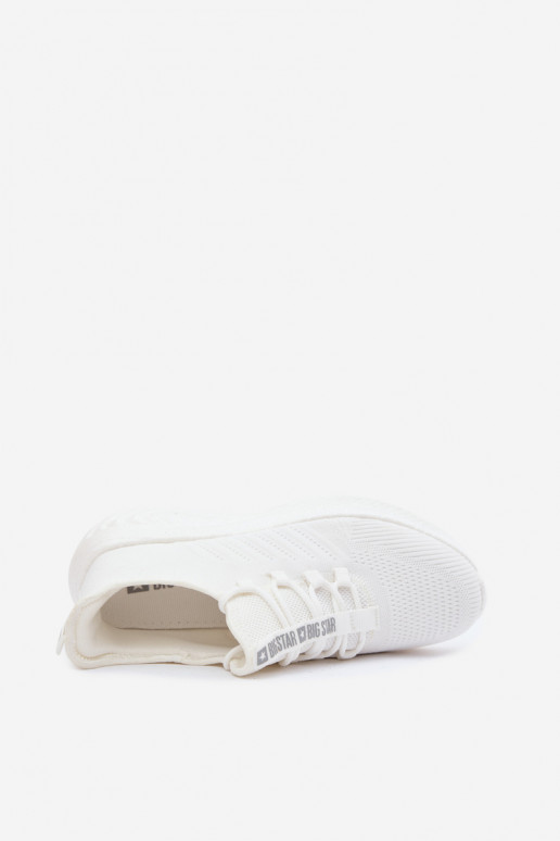 Chaussures de sport pour hommes blanches Big Star UU174004