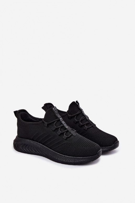 Chaussures de sport pour hommes noires Big Star UU174003