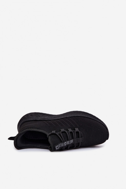 Zwarte heren sportschoenen Big Star UU174003