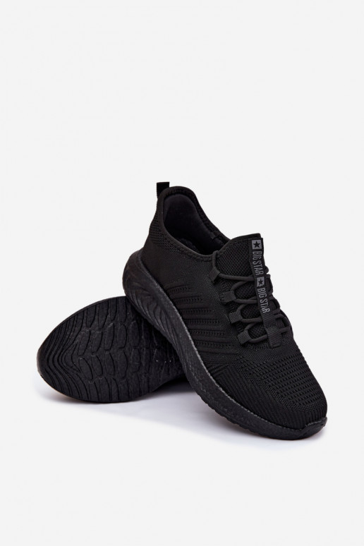 Chaussures de sport pour hommes noires Big Star UU174003