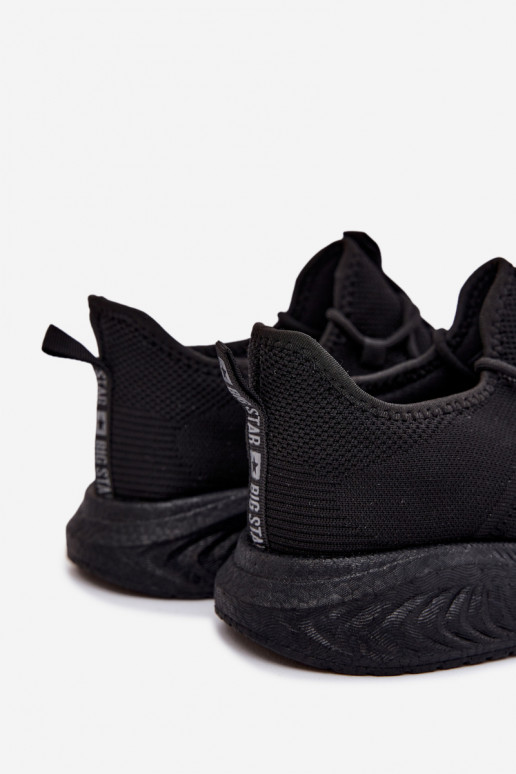 Chaussures de sport pour hommes noires Big Star UU174003