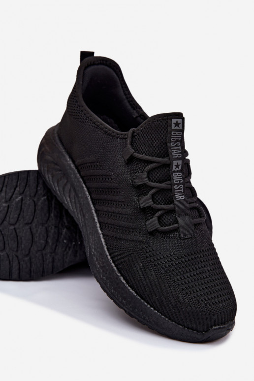 Zwarte heren sportschoenen Big Star UU174003