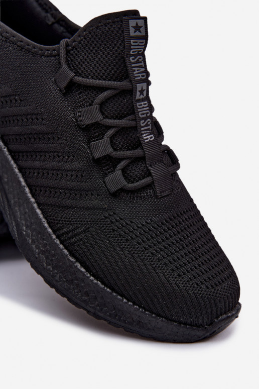Chaussures de sport pour hommes noires Big Star UU174003