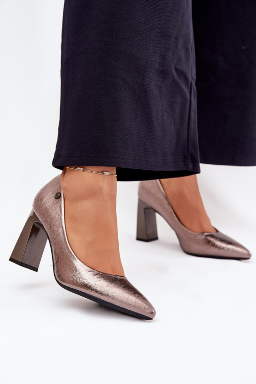 Graue High-Heel-Schuhe Vinceza 62252