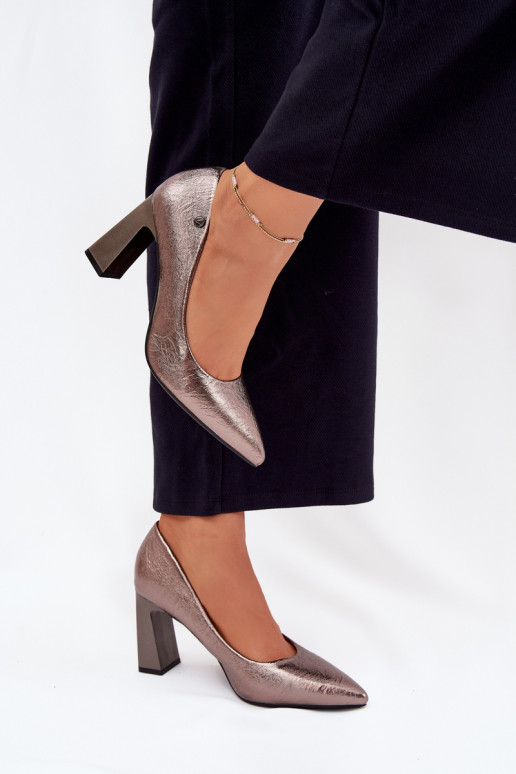 Chaussures à talons gris Vinceza 62252