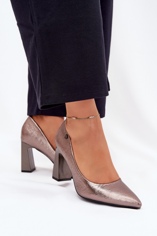 Chaussures à talons gris Vinceza 62252