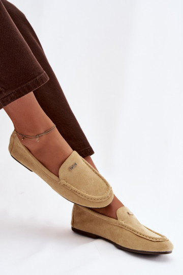 Mocassins jaunes pour femmes avec détails dorés Sarivelle 2