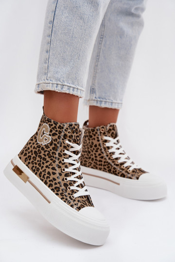Casual schoenen met platform en luipaardprint Meloria 2