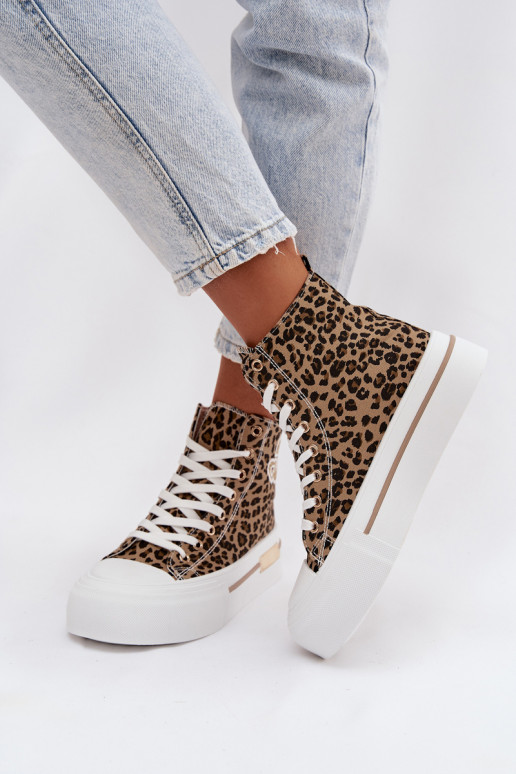 Casual schoenen met platform en luipaardprint Meloria