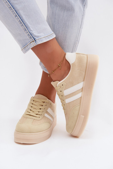 Gelbe Sportschuhe mit Plattform Giselia